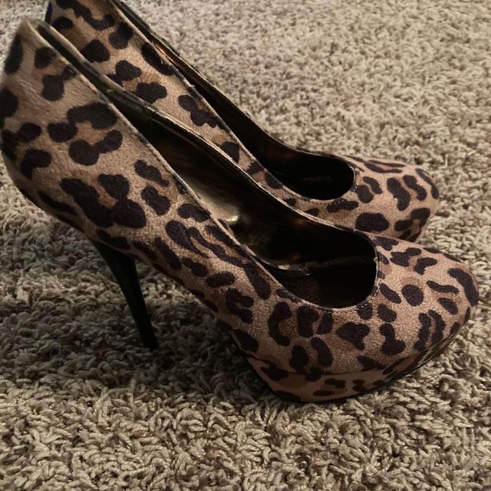 Charlotte Russe Leopard High Heels